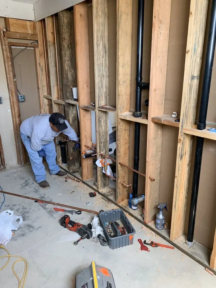 Commercial rough-in plumbing for Gas Line Repair in Greentree